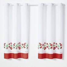 Kitchen Curtain 2.20 M X 1.45 M Modern Cook - Đỏ và trắng - Xem 2