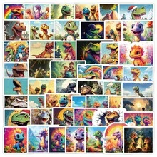 50 miếng dán khủng long hoạt hình, miếng dán vinyl cho máy tính xách tay, bình nước, đàn guitar, xe đạp, ô tô, xe máy, cản xe, hành lý, ván trượt, hình dán dễ thương, món quà tuyệt vời nhất cho trẻ em, thanh thiếu niên, nam giới, phụ nữ. - Nhiều màu - Xem 2