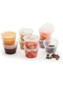 50buc/100buc 25ml/50ml/75ml/100ml Cutie pentru condimente de unică folosință Dozator de sos Dozator de fructe de lămâie Dozator de fructe Congelator God Takeaway Cutie de ambalare de sos de unică folosință Cutie mică, petrecere de Crăciun Decor de Crăciun Decoratiuni de Crăciun Cadouri și decorațiuni de Crăciun S Reducere - Culoare transparentă - Vizualizare 7