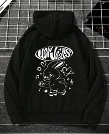 New Ditto Boy Jeans Kpop Cookie Njwmx Kangaroo Sweatshirt - 黑色 - 查看 4
