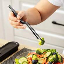 3pcs Stainless Steel Precision Angled Tip Cooking Tongs, Professional Stainless Steel Chef Tongs For Grilling, Plating And Serving Kitchen Tools
