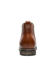 Men's Suede Leather Chelsea Boots Ankle Boots  Round Toe, Low Heel, Mid-Cut, All-Match Ankle Boots - NÂU-PU - Xem 7