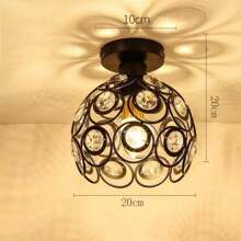 1pc Nordic Style Iron Ceiling Lamp For Balcony, Stairway, Corridor, Bar - Excludes Light Bulb - 1 Iron Ceiling Lamp - View 9