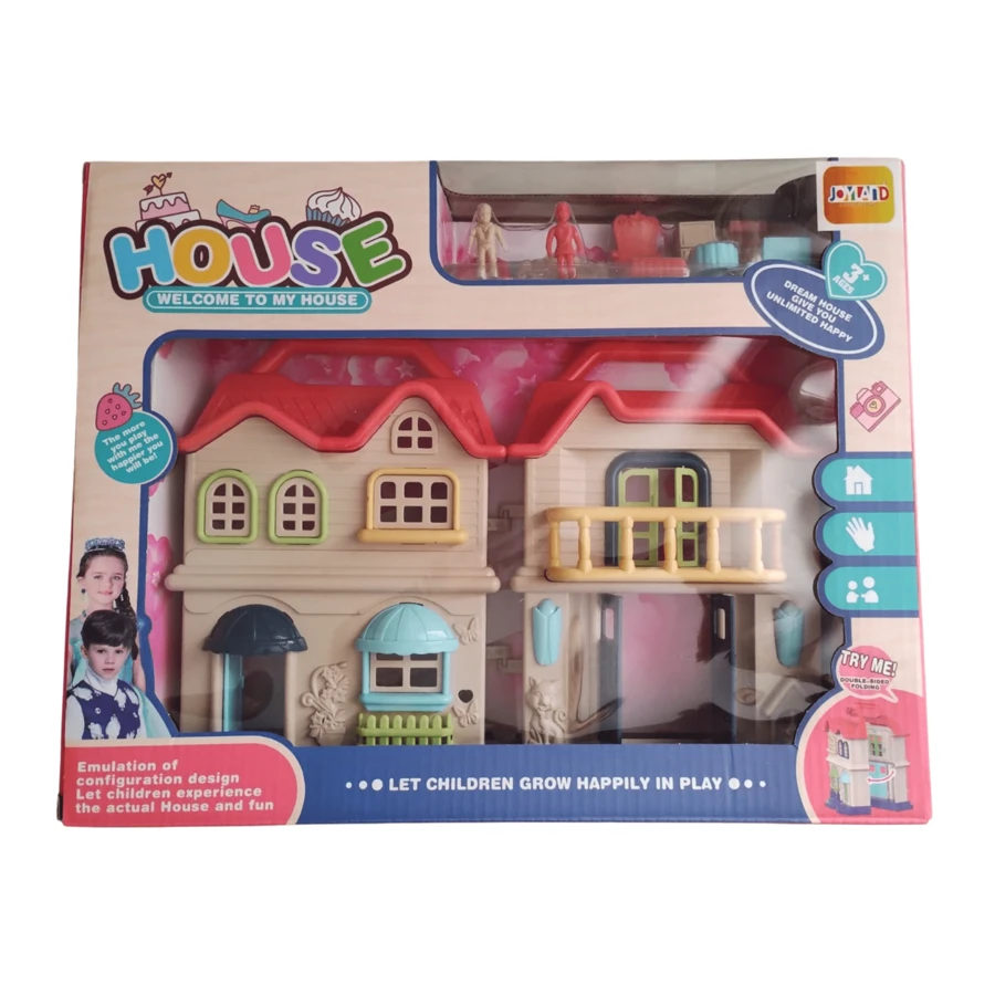 Casita De Muñecas Para Niñas Con Accesorios Monitos Juguete - Multicolor - Ver 1