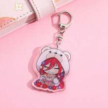 1 móc khóa ba lô bằng thép không gỉ và acrylic màu xanh dễ thương Anime, quà tặng ngày lễ Halloween - Xem 6
