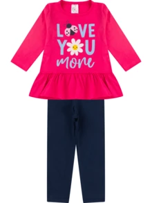 4 Piece Kit Set Of Blouse And Trousers For Girls, Mid-Season - Màu tím  Violet - Xem 3