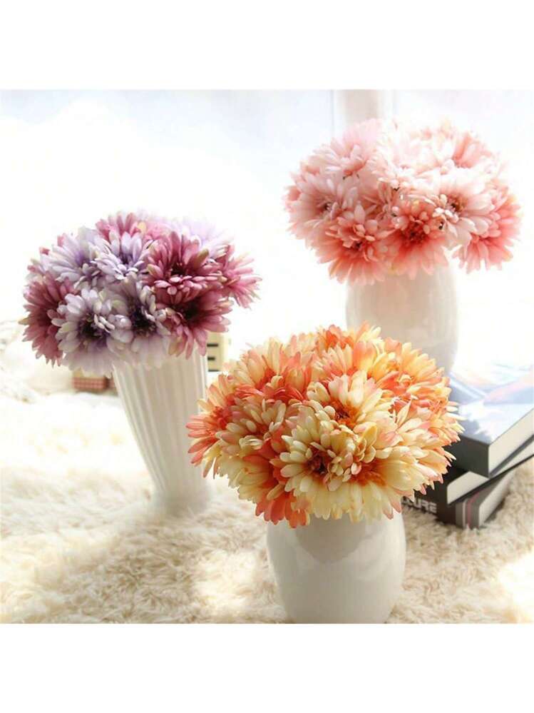 100 Pezzi Margherite Artificiali, Piccole Margherite Deco Fiori Artificiali Margherita Fiori Artificiali Colori Realistici Riutilizzabili Ideale Per Feste Di Nozze E