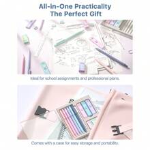 0.5 &0.7 Mm Mechanical Pencil Set, 6PCS Cute Mechanical Pencils With 360PCS Leads, 3PCS Pastel Erasers And 9PCS Eraser Refills, Aesthetic Pencils For Girls Writing - 0.7mm - 查看 7