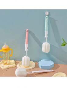 1 件装海绵奶瓶刷家用长柄奶瓶清洁刷保温杯清洁神器折叠杯刷,厨房,浴室,家居,家居供应商