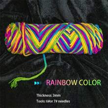 1 szt./2 szt. Różnorodna przędza akrylowa - samopasująca, 8-nitkowa, mieszane kolory, 100% akrylowa włóczka rzemieślnicza do projektów dziewiarskich i szydełkowych - Wielokolorowe - Zobacz 7