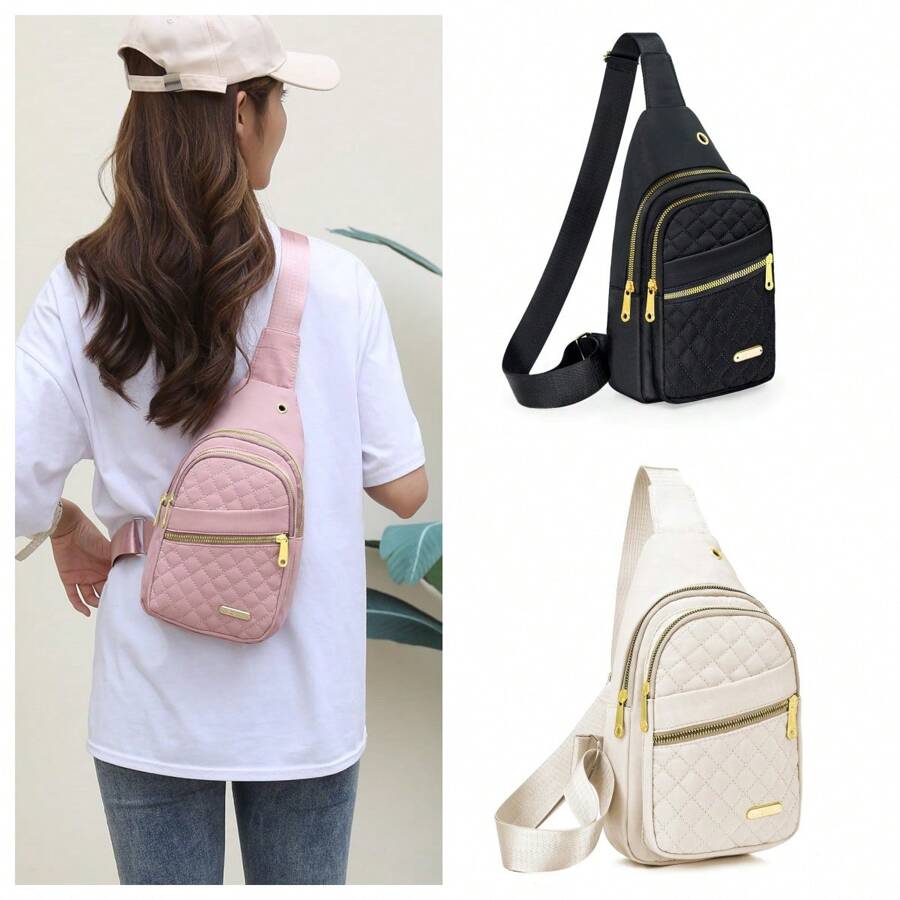 SHEIN X Milania Crossbody Small Sling Backpack Sling Bag For Women Men, Chest Bag Daypack Crossbody For Travel Sport Running Hiking