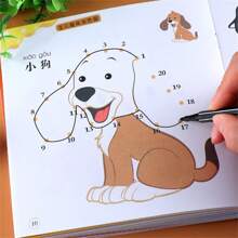 1 Set Of 8pcs, 16 Pages/Book Number Tracing Coloring Books, Cartoon Drawing Painting Book For Kids Back To School,Back To School,School Supplies