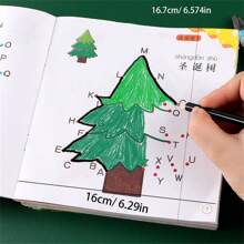 1 Set Of 8pcs, 16 Pages/Book Number Tracing Coloring Books, Cartoon Drawing Painting Book For Kids Back To School,Back To School,School Supplies