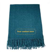 [ Customization ] 1 Thick Autumn/Winter Shawl, Embroidered Personalized Custom Text Content, Elegant And Fashionable Scarf.