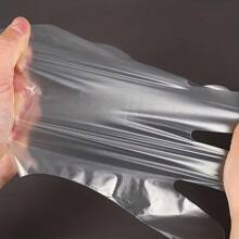 Durable Transparent PE Gloves - Individually Wrapped For Food Handling - Ultra-Thick, Moisture-Resistant, Comfortable And Hygienic