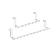 2 Packs Stainless Steel Over Door Towel Rack Bar Available In Multiple Colors Holders For Universal Fit On Over Cabinet Cupboard Doors - Multicolor - View 11