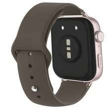 1 件兼容硅胶运动表带，适用于华为 Watch Fit 3/4 - 智能手表硅胶表带，适用于华为 Watch Fit 3/4 2024 2025 手表配件 - 巧克力色 - 查看 3