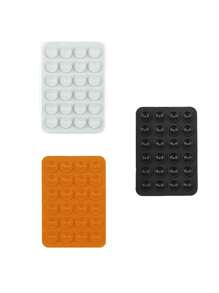 1 ventosa de silicona en la parte posterior de la carcasa del teléfono 24 orificios para el soporte de ventosa del teléfono móvil Ventosa de pared Ventosa para teléfono Estuche para teléfono con ventosa Estuche para tarjetas Estuche para tarjetas de regalo Monedero Porta tarjetas de visita Porta tarjetas de crédito Mujeres Para mujeres Para hombres