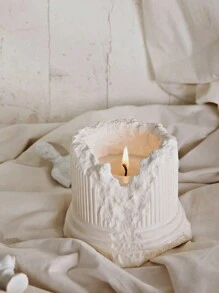 1 pieza Vela con forma de yeso para aromaterapia, vela con fragancia europea y americana, decoración para fotografía, aniversario, cumpleaños, fecha, de alta calidad, decoración para el hogar, decoración de habitación, decoración de boda, decoración de mesa, regalo navideño perfumado para amigos y familia, regalos