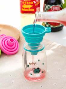 4PCS Silicone Folding Telescopic Long Neck Funnel Creative Household Liquid Dispensing Mini Kitchen Tools