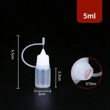 5 PCS Spiked Bottle Squeeze Plastic Bottle Syringe Bottle L 5/10/15/20/30/50/100/120ml Liquid Dispensing Bottle Drip Bottle Dispensing Jug Home Bathroom Decor Fall Decor Back To School - Multicolor - View 8