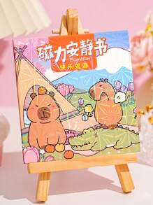 New Mini Cardboard Capybara Magnetic Quiet Book - Multicolor - View 14