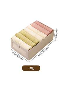 Foldable Storage Basket, Cloth Can Be Window Wardrobe Storage Frame, Large Clothing Storage Box,Foldable Storage Box For Underwear, Ties And Socks, Fabric Storage Box