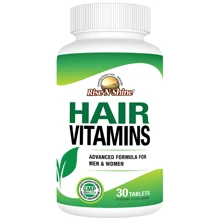 Hair Vitamins Supplement | Hair Growth Vitamins For Women And Men With Biotin & Vitamin B,  PABA, Pantothenic Acid, Silica, Saw Palmetto & More  | Hair Growth Vitamins Daily Support For Healthy-Looking Hair | Rise-N-Shine - Khác - Xem 2