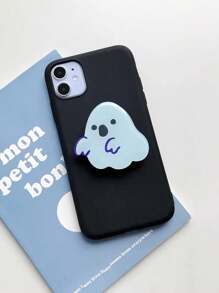 1PC Cartoon Cute Ghost Foldable Mobile Phone Extension Frame Finger Holder Mobile Phone Holder Luxury Universal Mobile Phone Grip Socket Compatible With IPhone, Android Phone, Gift For Birthday, Family, Friends Push-Pull Phone Grip, Phone Accessories