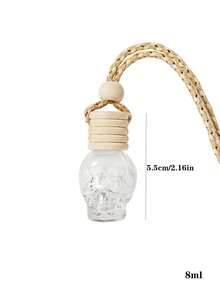 1 件香水扩散器扩散瓶玻璃材质容量 8ML 骷髅吊坠适用于汽车内饰房间 - 彩色 - 查看 6