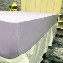 Single Sheet Box 300 Thread Count Satin With Elastic - 紫丁香 - 查看 3