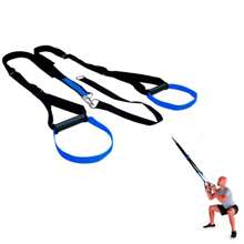 Reinforced TRX Suspension Strap Training Exercise Band Pilates Yoga Functional Physiotherapy Bodybuilding And Health - 藍色 - 查看 7