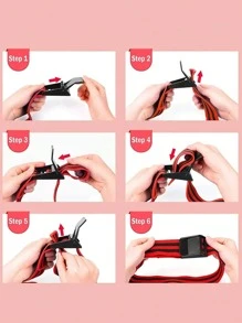 1 件 90 厘米腿部血流限制带，手部血流限制带，适用于 BFR 拉伸和肌肉锻炼 - 彩色 - 查看 11