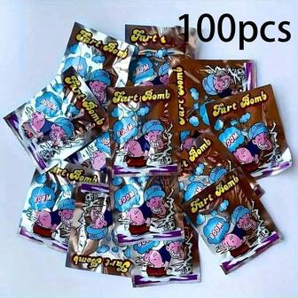 (10/50/100pcs) Stench Fart Bag, Prank Fart Bags, Creative Novelty Toy For Stress Relief And Prank, Weird Smelly Exploding Bag, Toy Fart Bag, Gag Gift (Random Color)