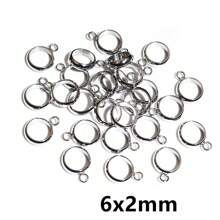 20 件不锈钢金色环形圈环圆形连接环 DIY 珠宝配件适用于手链项链