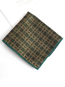 1pc Polyester Striped Pocket Square/Handkerchief, Seasonal