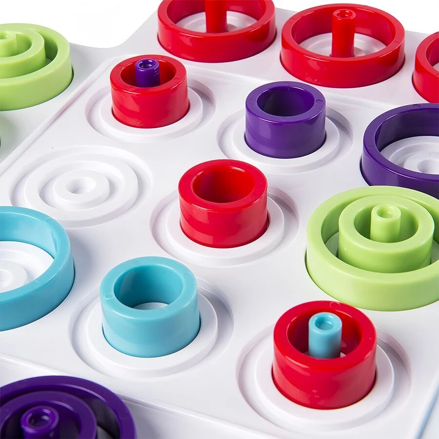 Children's Educational Board Game, Tic Tac Toe Round Trap Chess Board