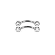 ADYJELY Set di gioielli per piercing al corpo, 2-8 pezzi, ad arco in acciaio inossidabile ipoallergenico da 16G per sopracciglia, naso, labbra, orecchie e ombelico, placcati in oro 18K, per adolescenti, donne e uomini, 8mm e 10mm - N066 - Visualizzare 3