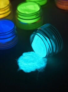 6/12 pièces Ensemble de poudre scintillante luminescente dans le noir, pigment époxy pour moules de résine DIY, fabrication de bijoux, coloration de résine, artisanat et accessoires