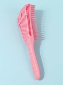 2pcs/Set Hair Brush Set: Curling Hair Brush, Detangling Brush, 9-Row Nylon Bristle Brush, Suitable For Short To Long Hair, Resin Material Won't Hurt Scalp, Ideal For 3/4abc Curly Hair, Quick And Easy To Brush Dry Or Wet Hair, Painless - Multicolor - View 7