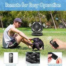 40000mAh Rechargeable Fan, Battery Operated Oscillating Outdoor Fan, Battery Powered Table Fan For Home Hurricane Jobsite Garage, Portable Tent Fan With Remote Light Hook For Camping Trip RV - D13-black - View 2