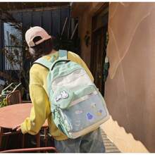 Women Fashion Backpacks, School Backpack - 粉色 - 查看 8