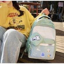 Women Fashion Backpacks, School Backpack - 粉色 - 查看 9