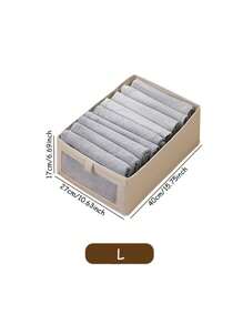 Foldable Storage Basket, Cloth Can Be Window Wardrobe Storage Frame, Large Clothing Storage Box,Foldable Storage Box For Underwear, Ties And Socks, Fabric Storage Box