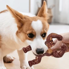 Indestructible Dog Toys Extreme Tough Interactive Toy For Aggressive Chewers ,Training And Cleaning - Rust Brown - View 5