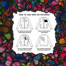 13/26/52/78pcs Butterfly Patches Random Iron On Embroidery Patches Applique For Clothing DIY Sewing Stickers Assorted Colors