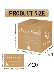 1 Set, Gender Reveal Voting Ballot Box, Baby Shower Party Thank You Cards, Boy Or Girl Prediction Gender Reveal Game, For Expecting Mothers Party Giftsbaby Shower Family Decorations Gifts