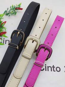 Women Belts - 玫紅色 - 查看 4
