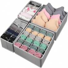 1pc Underwear Storage Box, Home Storage Bag, Socks & Underwear Organizer Box, Large Capacity Portable Clothes Storage Divider, Shirt, Pants, T-Shirt Storage - Multicolor - View 4