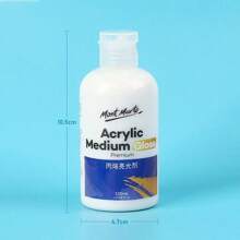 1 pieza Juego de pintura acrílica fluorescente de 100ml, pintura acrílica de color perlado metálico, impermeable para muñecas de yeso